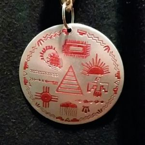 Vintage Corded Medallion Necklace